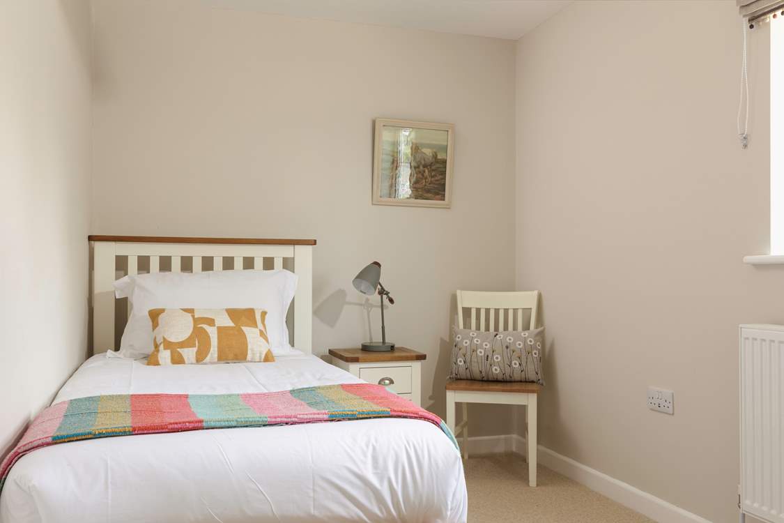 A sweet single completes the bedrooms.