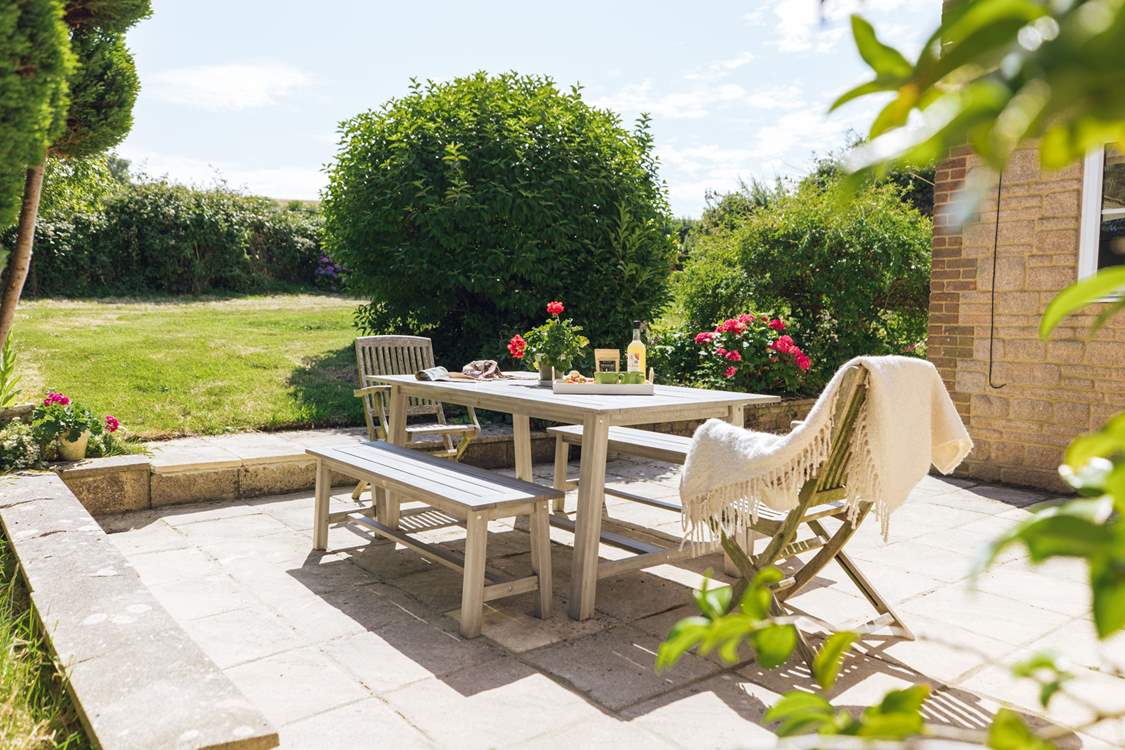 The patio area is drenched in morning sunshine so treat yourself to an al fresco breakfast.