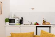 There is a renowned cafe on site, but you also have a compact kitchen for private dining.