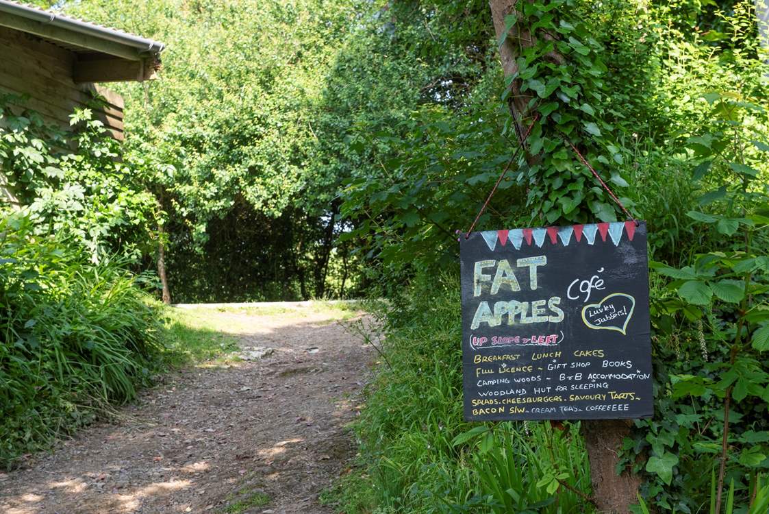 The renowned Fat Apples cafe is conveniently placed on site and is open for breakfast and lunch, with periodic evening events.