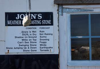 Traditional weather forecasting at Porthallow!