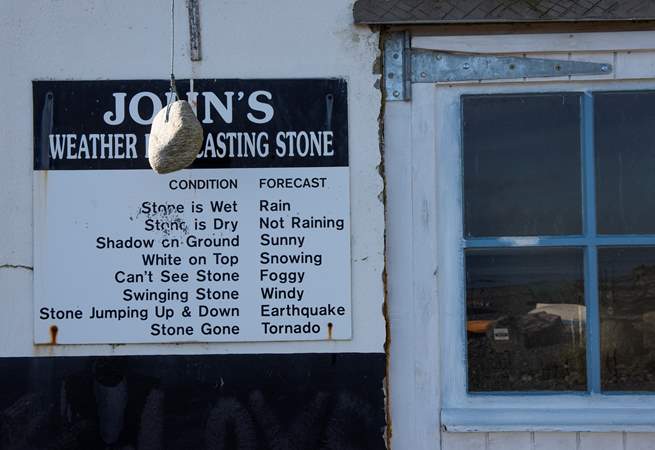 Traditional weather forecasting at Porthallow!