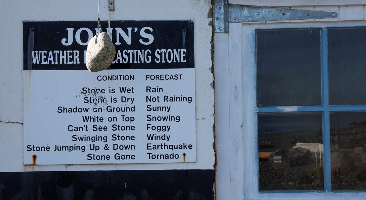 Traditional weather forecasting at Porthallow!