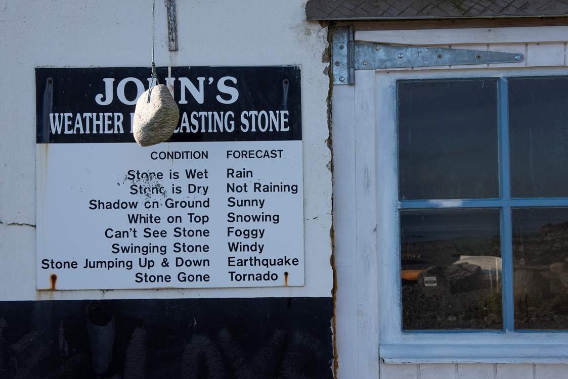 Traditional weather forecasting at Porthallow!