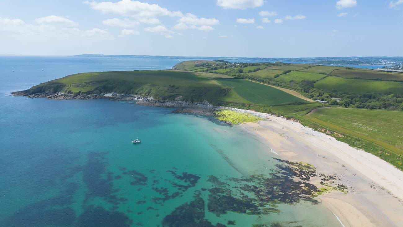 Stroll along the coast path and spend lazy days on Towan beach.