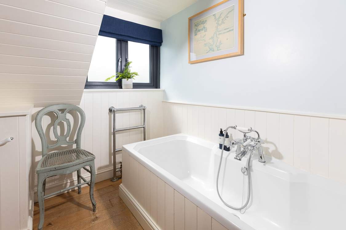 Take time to relax in a long warm bath.