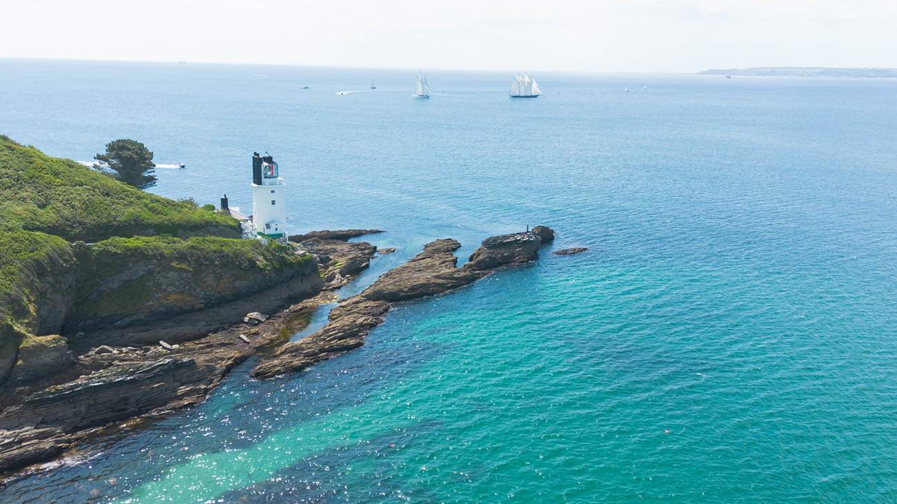 Enjoy watching all the boating activity in the Carrick Roads from St Anthony headland.