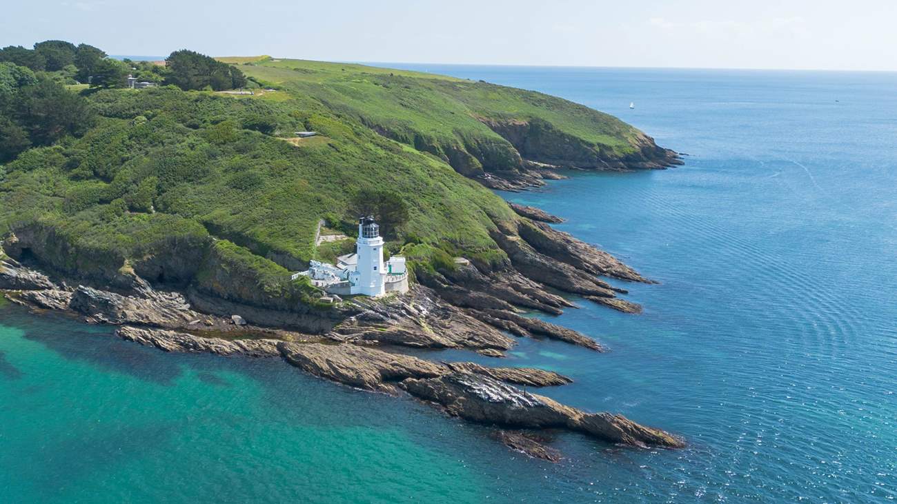 St Anthony lighthouse sits at the end of the peninsula.