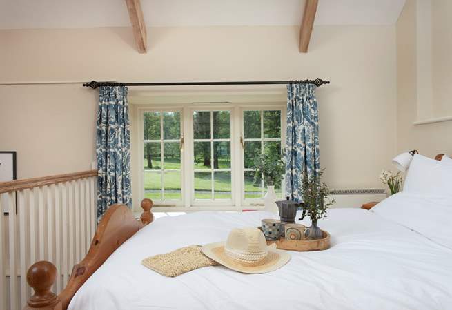 Enjoy the views over the gardens.