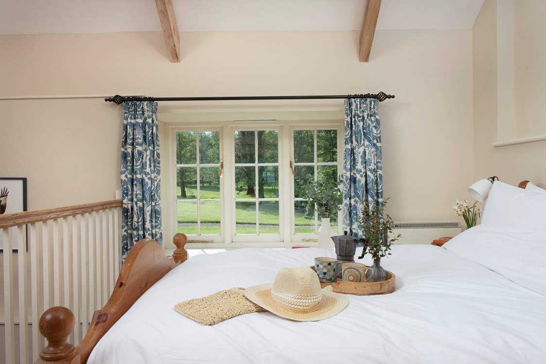 Enjoy the views over the gardens.