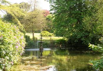 The grounds are simply stunning. Please take care with young children around the large pond.