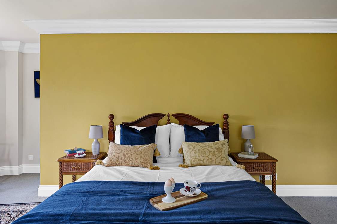 Just to the left you will find the entrance to your en suite.