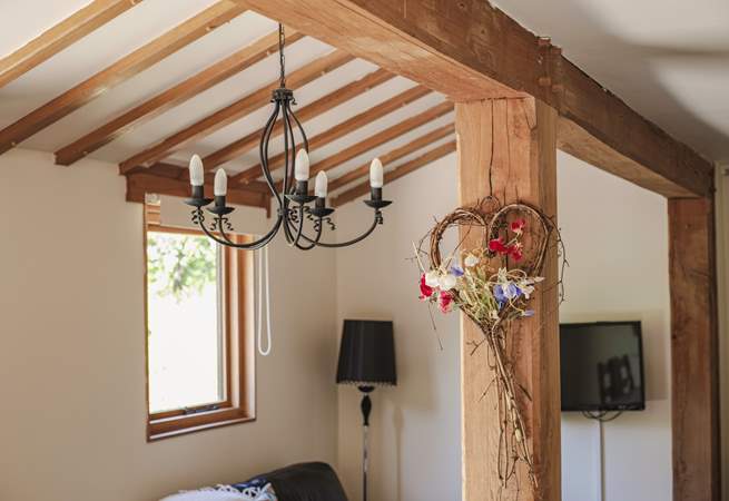 Exposed beams and those 'little touches' make for a memorable stay.