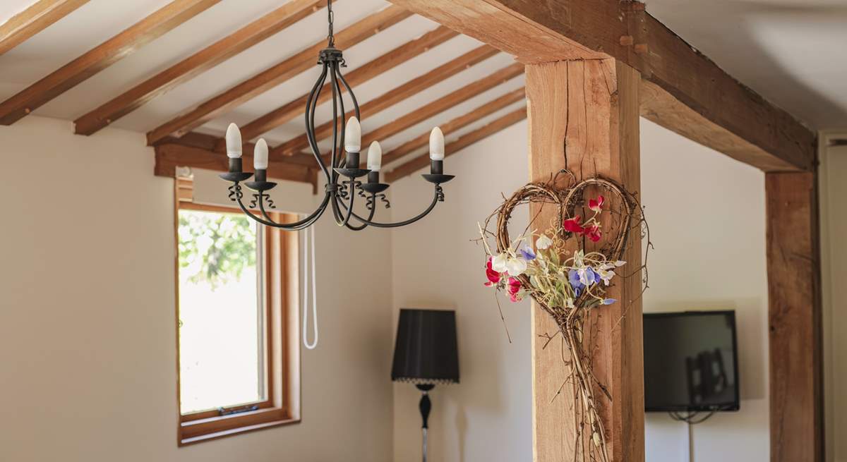 Exposed beams and those 'little touches' make for a memorable stay.