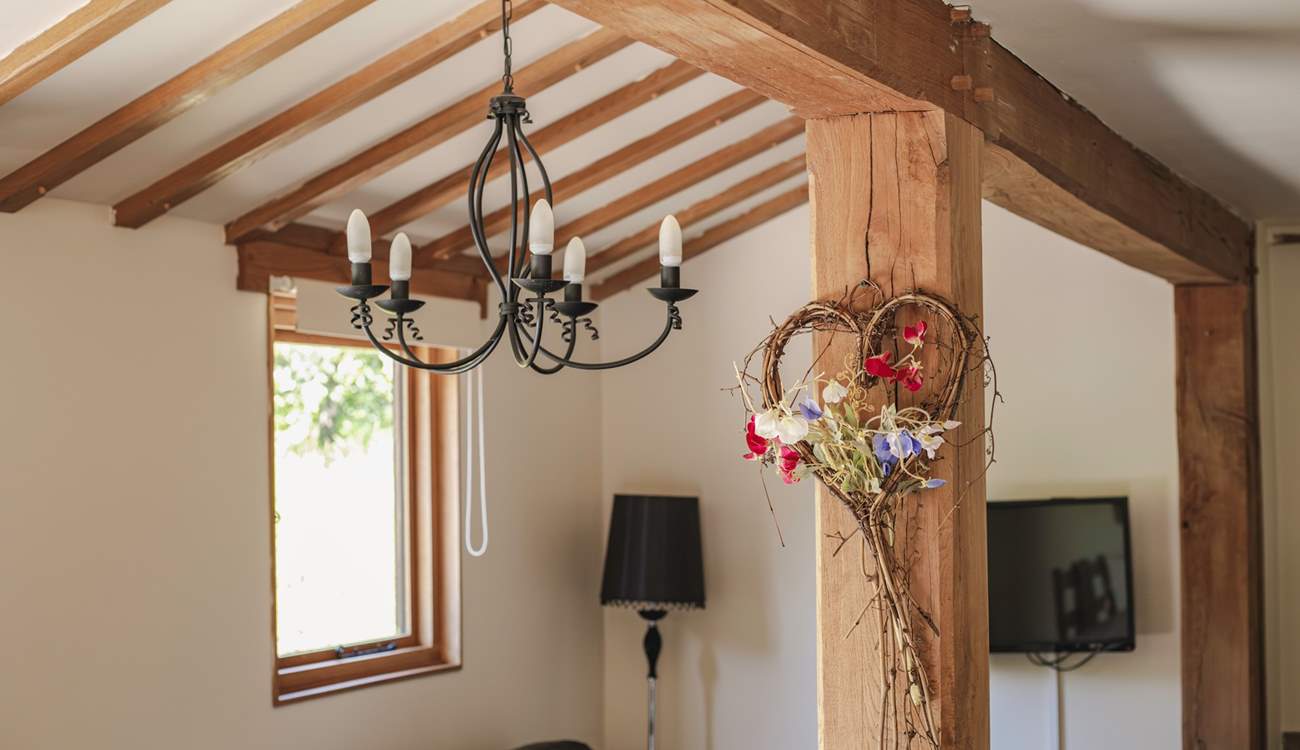Exposed beams and those 'little touches' make for a memorable stay.