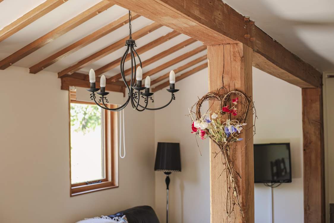 Exposed beams and those 'little touches' make for a memorable stay.