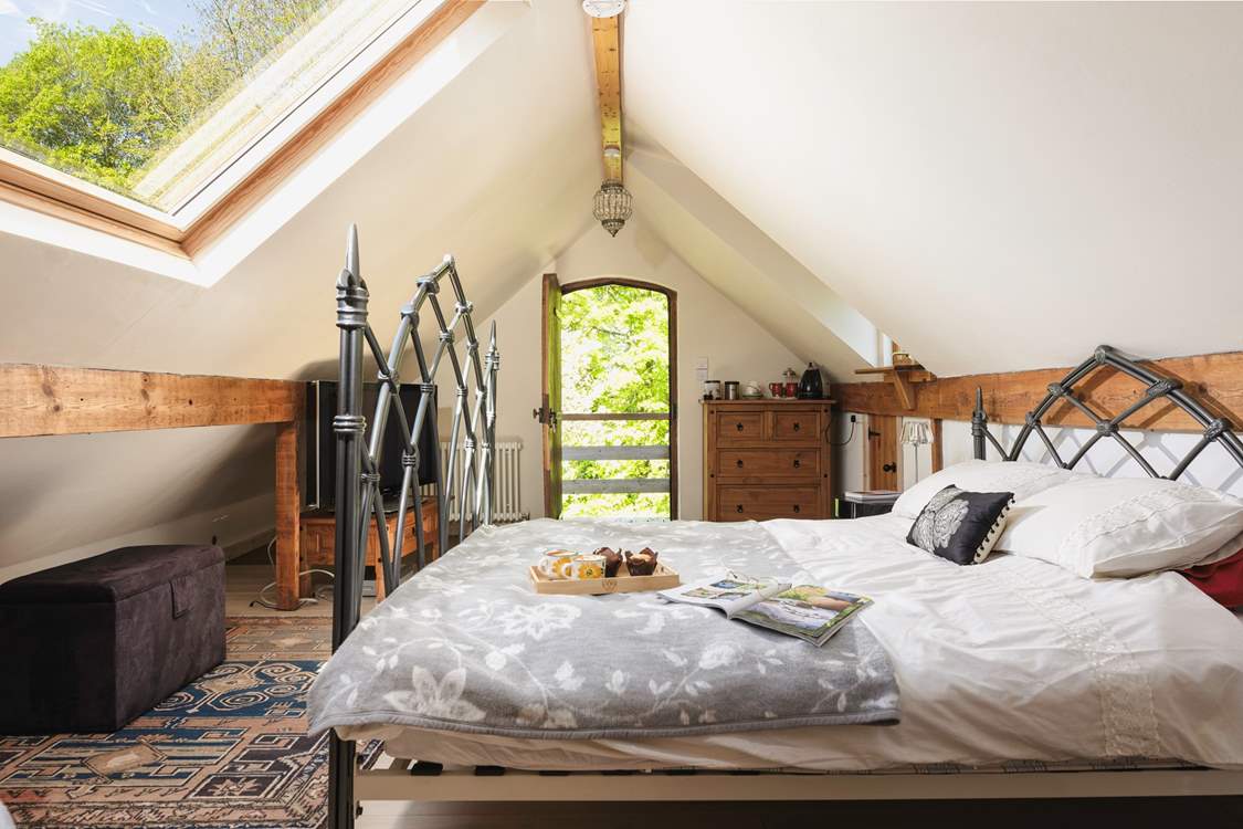 The second bedroom is just lovely, lie back and enjoy the views.