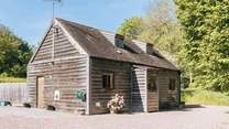 There is plenty of parking at the side of the barn.