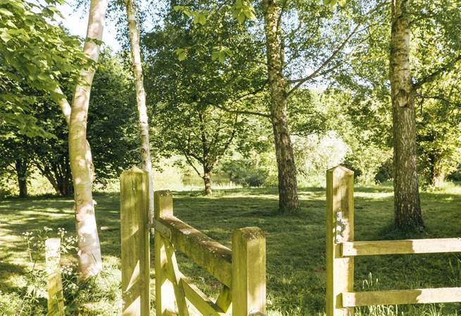 Explore the seven acres of picturesque landscapes.