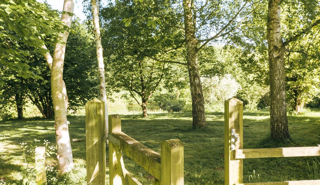 Explore the seven acres of picturesque landscapes.