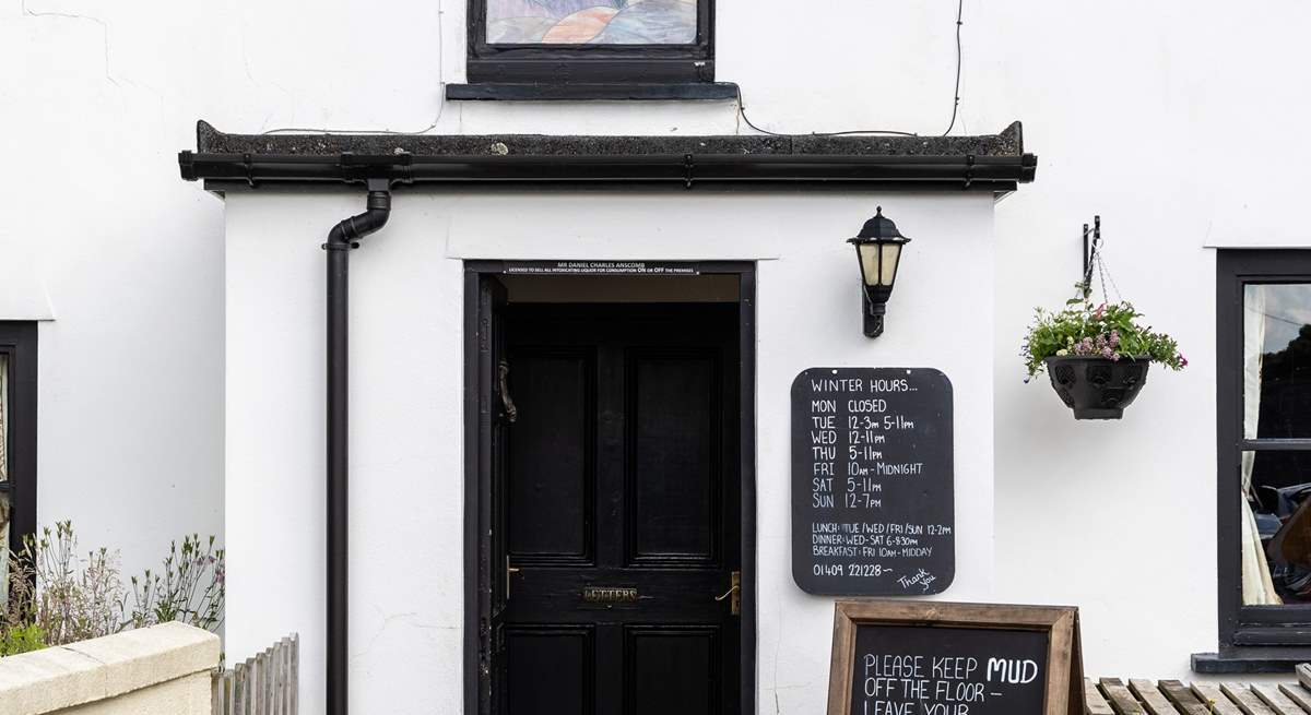 There is no need to cook when you have a pub yards from the front door.