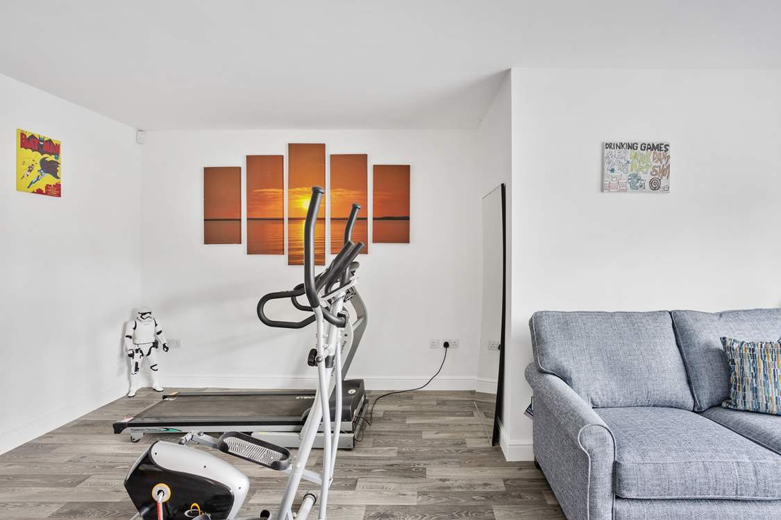 Burn off those extra holiday calories should you need to. This room also benefits from a sofabed should it be required.
