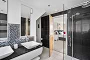 The en suite shower-room also has a lovely double vanity unit - what a treat.