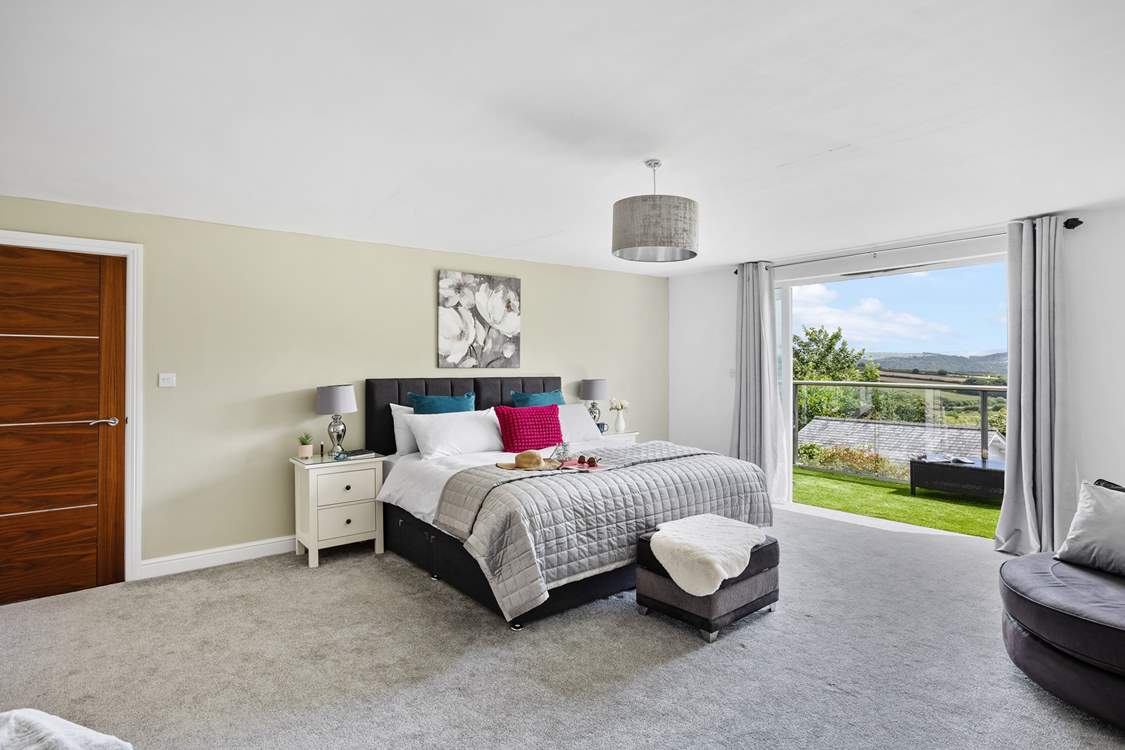 Head upstairs and discover bedroom 2 - a room with a view and balcony! Being 'zip and link' you can decide between twin beds or a super-king double.