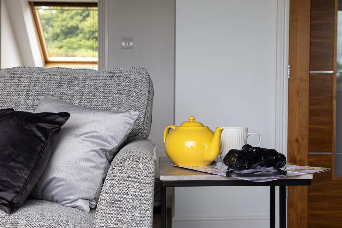 Time for tea and chilling out in this large bedroom which is almost a suite!