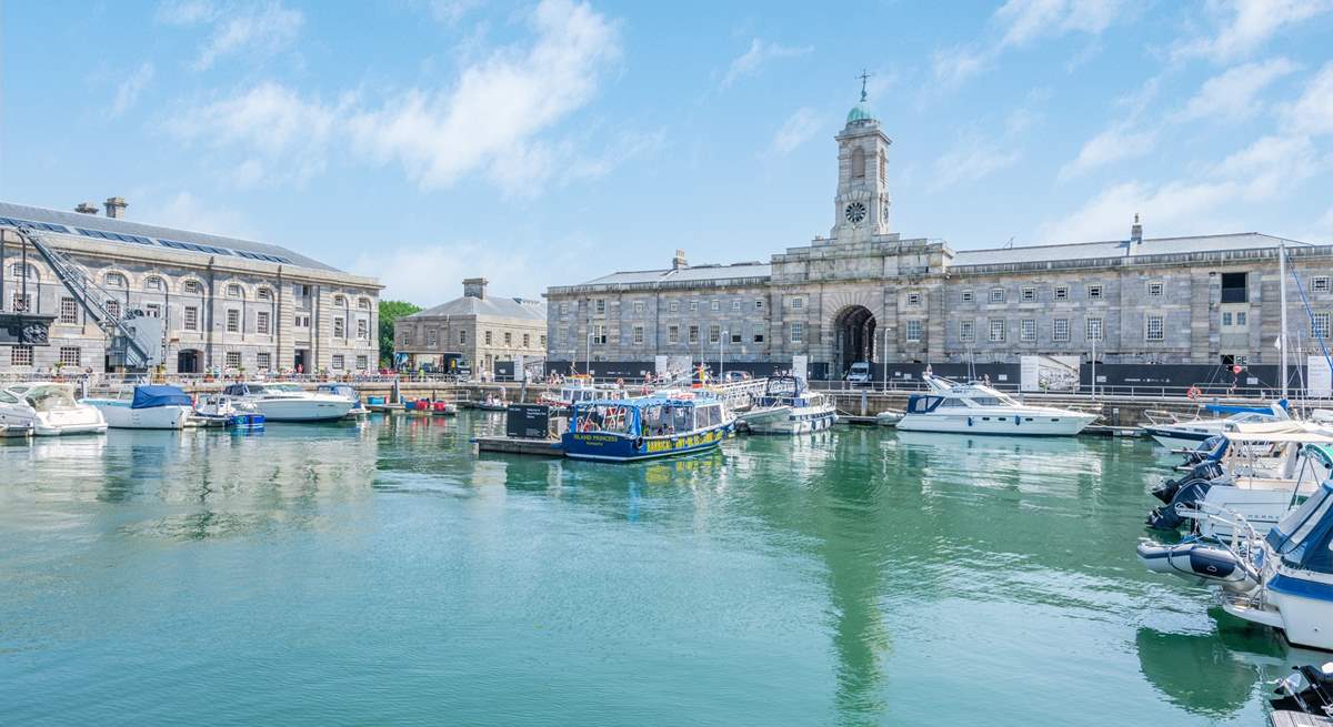 Visit the historic Royal William Yard where you can eat, drink and be merry then catch the seasonal ferry over to Mount Edgcumbe.