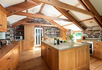 The kitchen-area has all you need to cook a holiday feast.