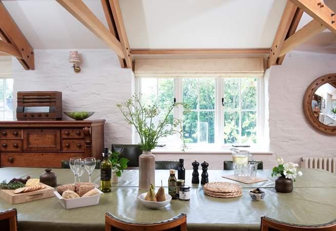 The dining-table is just the place to enjoy holiday mealtimes together.