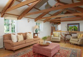 The large open plan living-room.