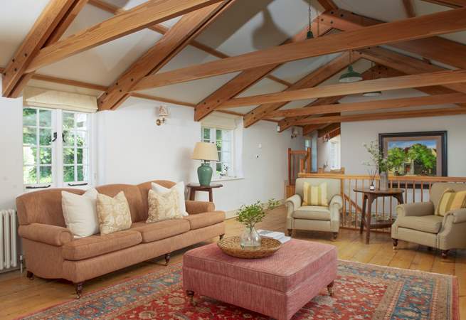 The large open plan living-room.