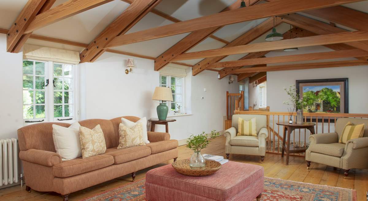 The large open plan living-room.