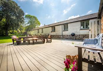 A lovely spot to sit out and enjoy the sunshine.