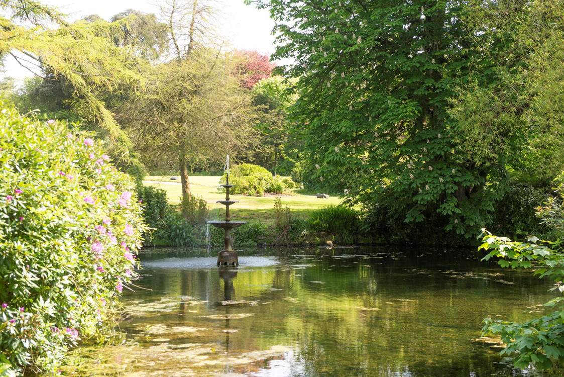 Picture perfect - please take care with young children around the lake.