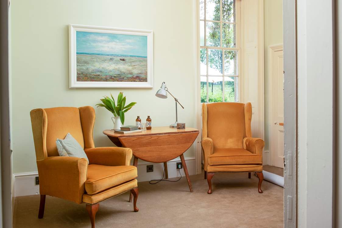 Should you need to catch up on some work whilst you're away, you can escape to the study.