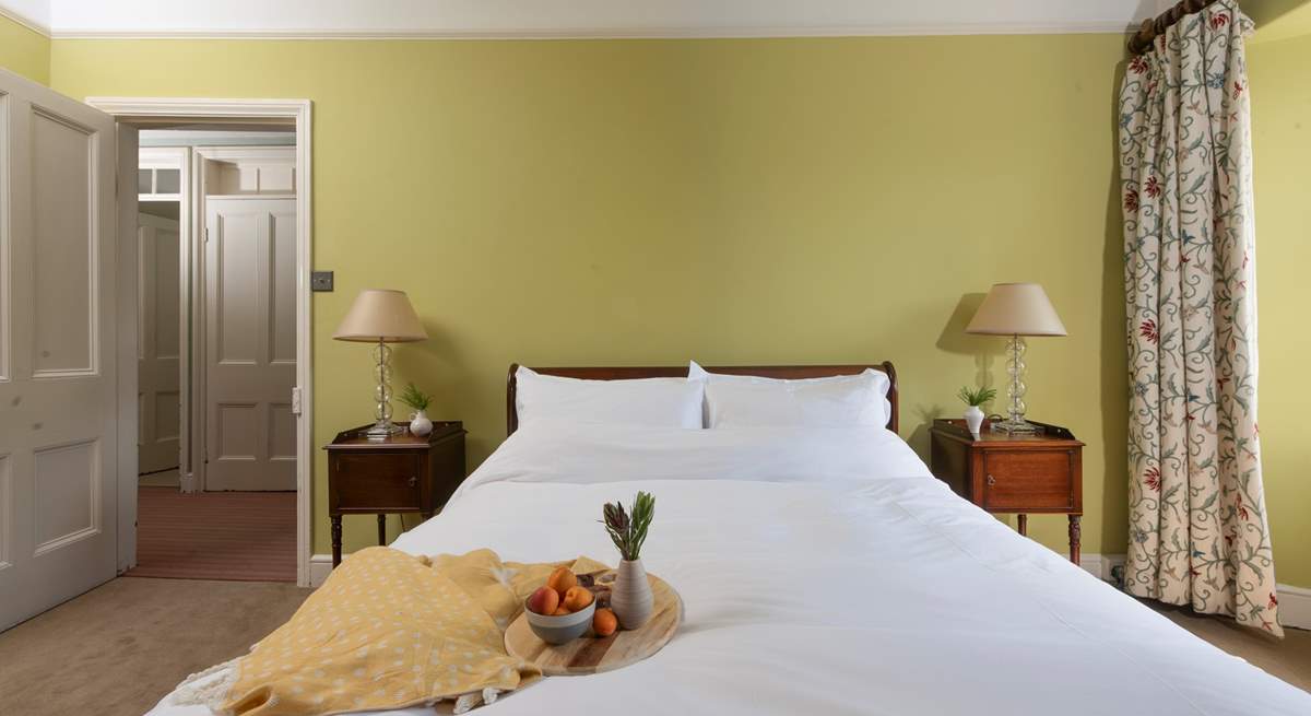 A king-size bed awaits the lucky guests staying in bedroom 6.