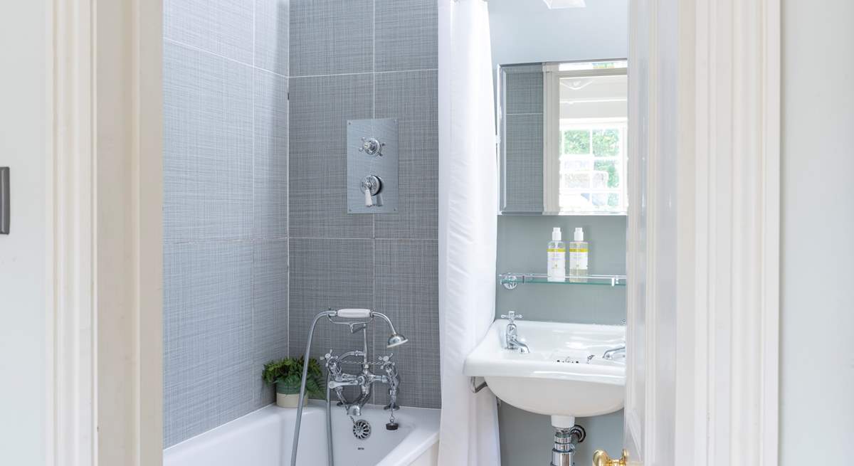 The sweet en suite has a shower for a quick morning rinse-off or a bath when you want to relax.