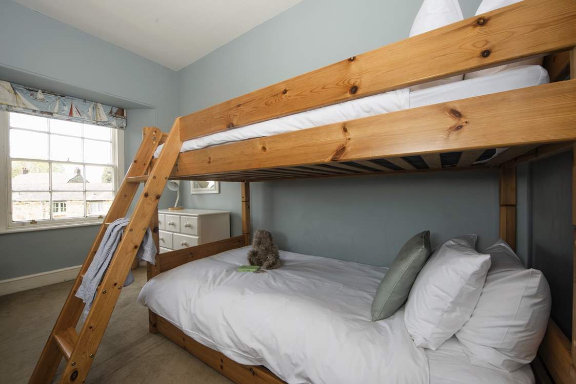 Bunk-beds await in bedroom 7.