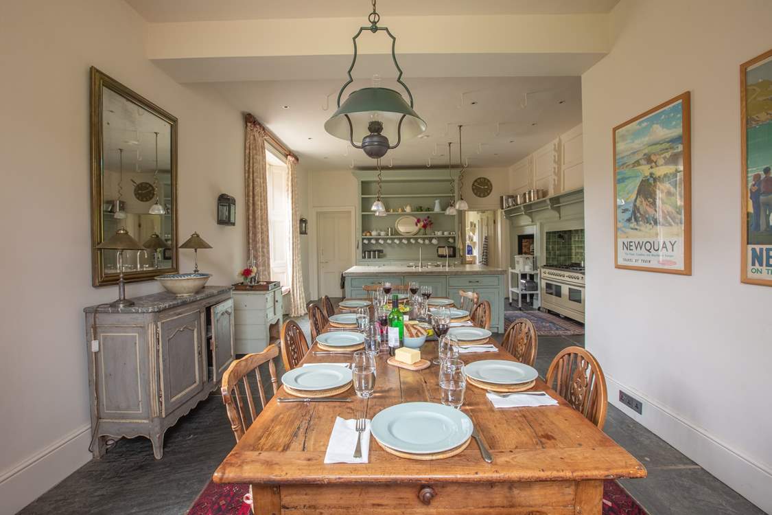 For more informal dining the kitchen/breakfast-room is the place to gather.