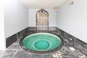 Holidays all about relaxation and the sunken hot tub will certainly help you along the way.