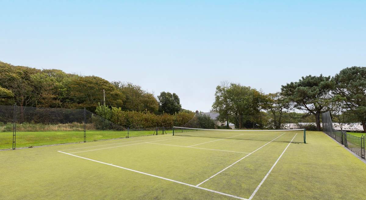 Anyone for tennis? Shared with other guests staying on the estate, perhaps you could challenge them to a set or two!