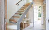 The welcoming entrance hall with its stylish staircase ascending to the first floor.  - Thumbnail Image