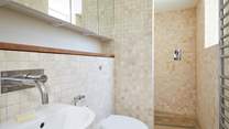 A wet-room on the ground floor makes for easy living.