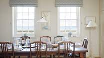 Plenty of space for family meal times.
