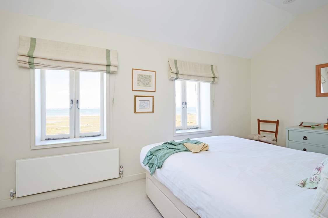 Dreamy sea views from a spacious king.
