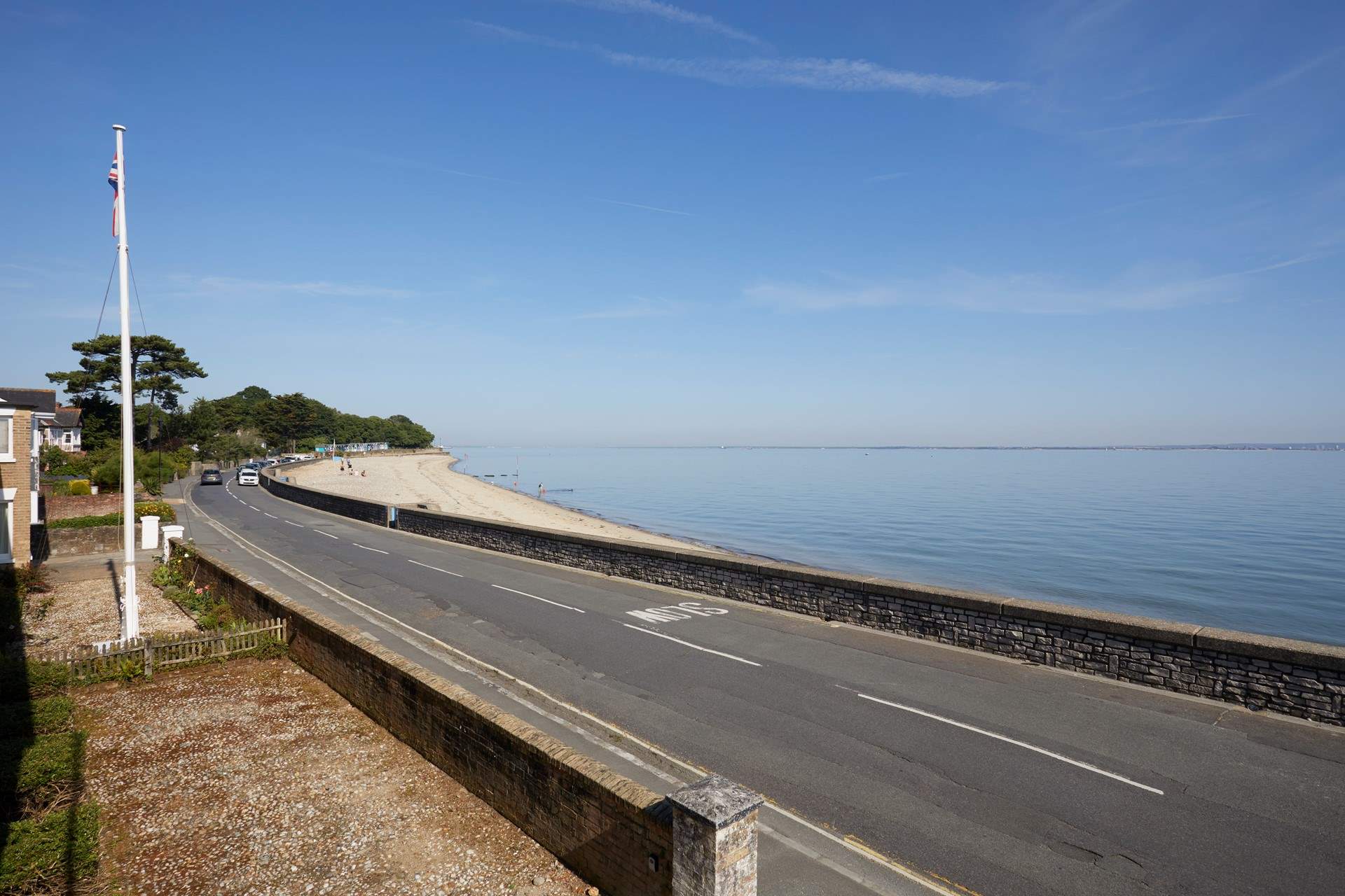Enjoy the view from the balcony across the Solent.