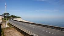 Enjoy the view from the balcony across the Solent.